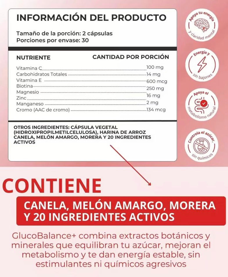 Suplemento para azúcar en sangre